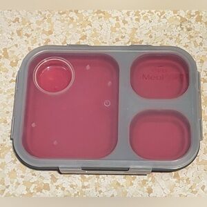 Bento box collapsable lunch box tray